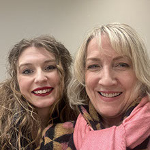 Melody Courage, soprano & Kathy Domoney