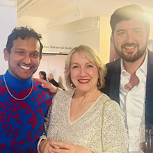 Asitha Tennekoon, tenor; Clarence Frazer, baritone, and Kathy Domoney